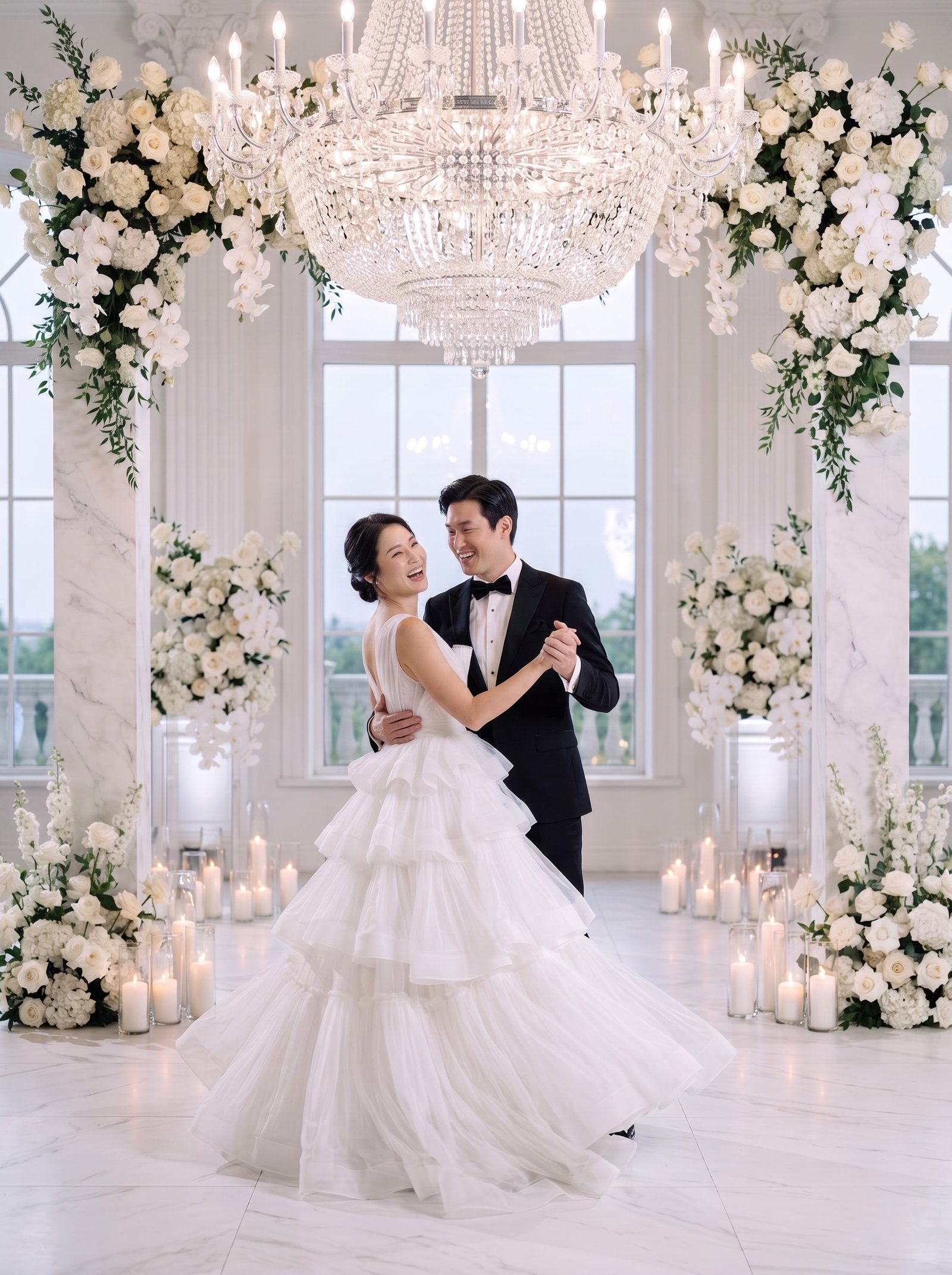 Couple during their first dance